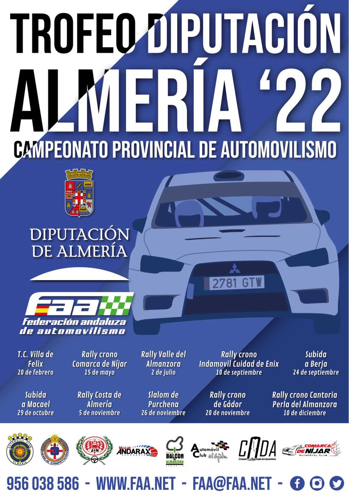 Automovilismo Trofeo Diputación Almería 2022. Cantoria 10-12-2022