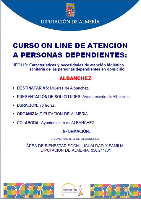 CURSO ON LINE DE ATENCIÓN A PERSONAS DEPENDIENTES